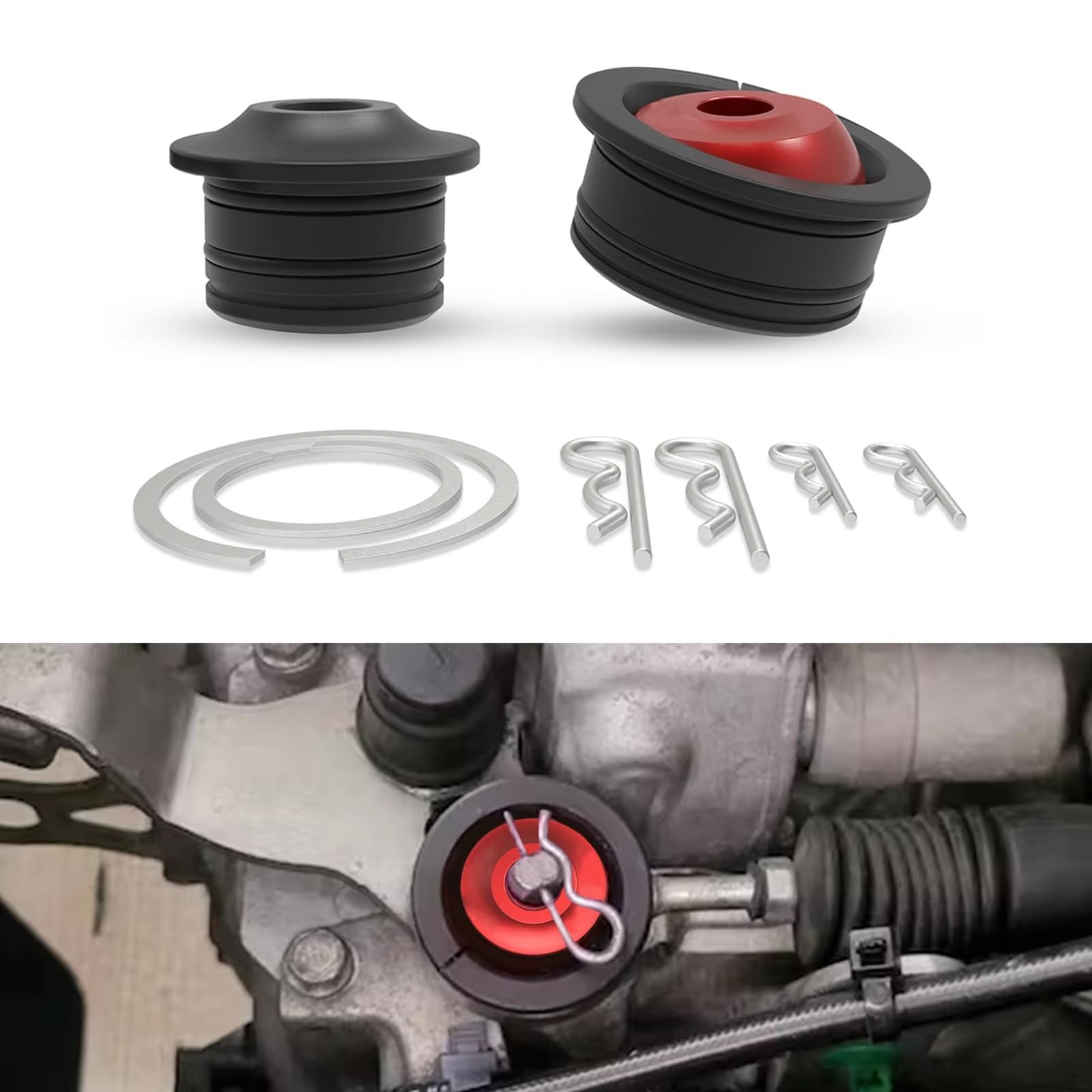 Parti Auto Compatibile Con Civic 2007-2026 Per Accord 2008-2026 Per Fit 2009-2020 Shifter Cavo Boccola Selettore Cambio Assemblaggio End Rod Kit