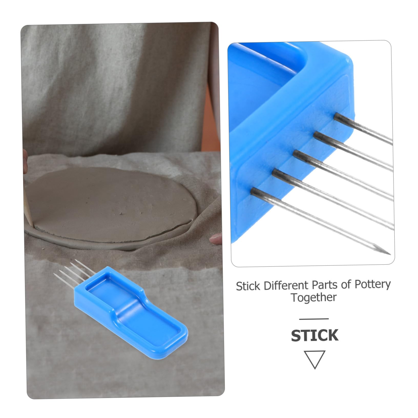 Artibetter 5 Stück Werkzeug Zum Beschneiden Von Töpferwaren Skulptur Polymer -tonwerkzeuge Töpferwerkzeuge Töpferwarenwerkzeuge Keramik Bildhauerei Gestaltung Hey Plastik Blue
