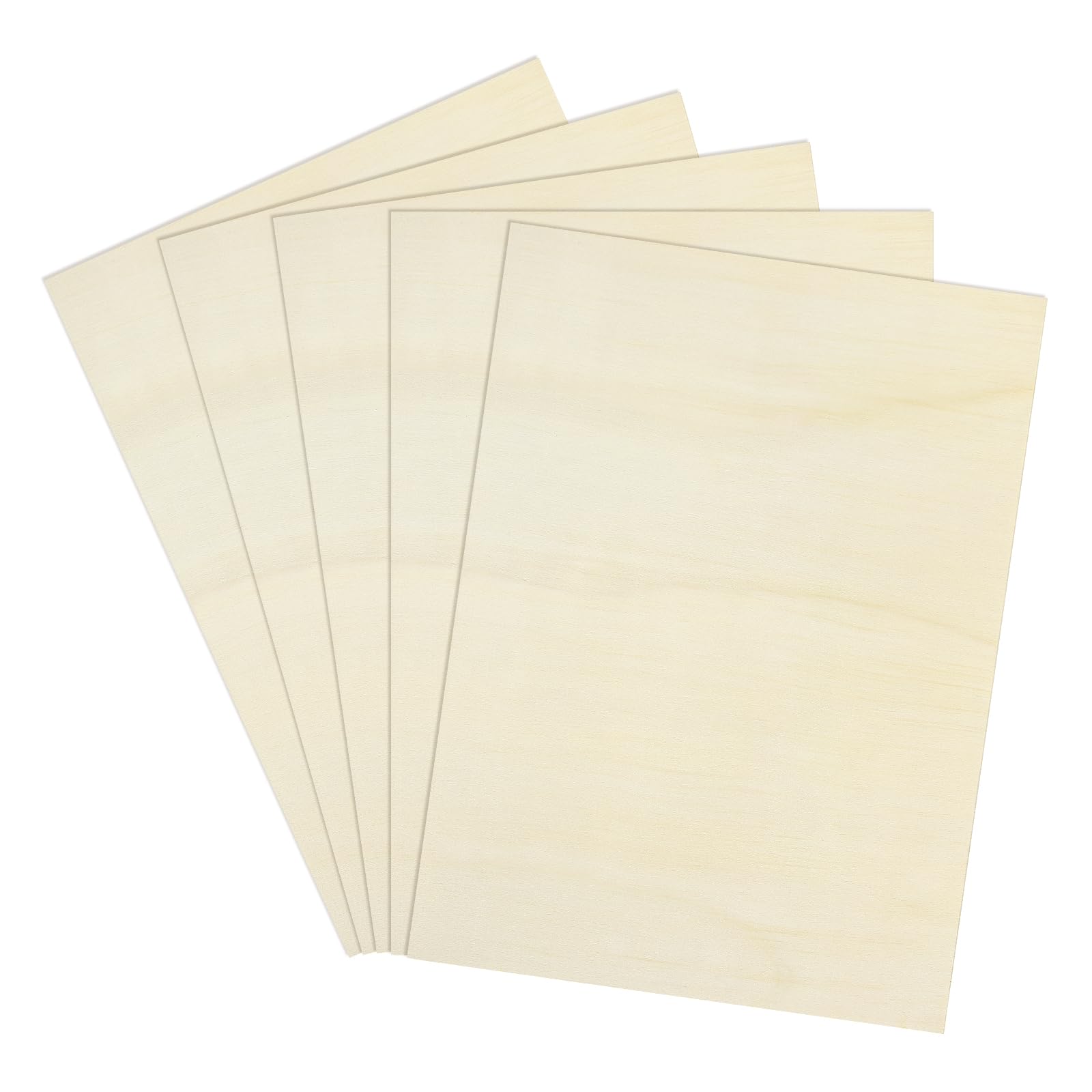 QUARKZMAN 10 Fogli Compensato A4x5mm, 420x300mm, Pannello Compensato di Bosso, Pannelli in Legno per Taglio Laser, fai da te, modellismo, arte e artigianato