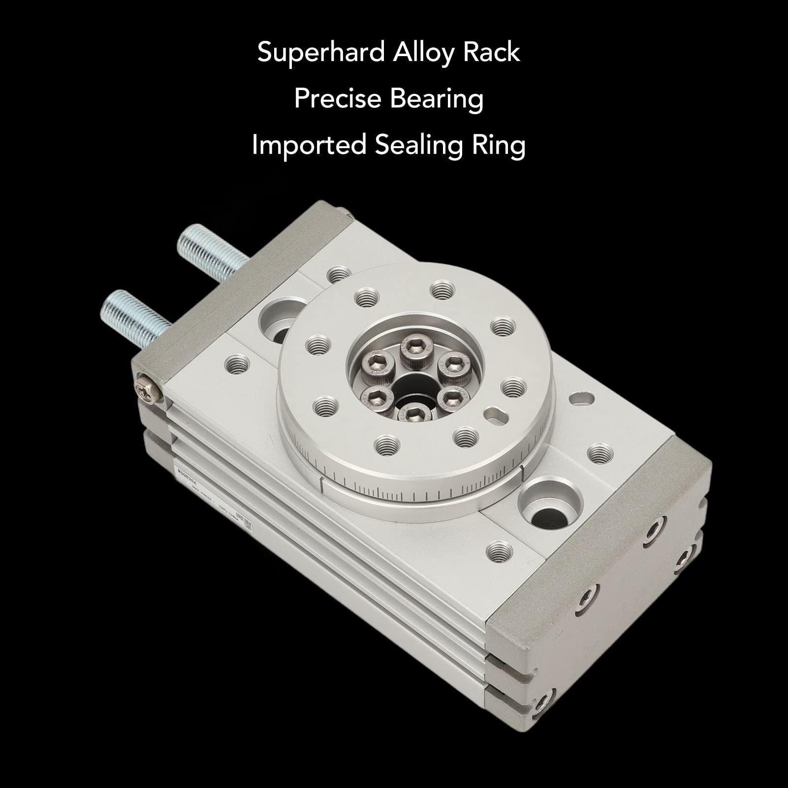 Rotations-Pneumatikzylinder, 0-190 Grad Verstellbare Aluminiumlegierung, Hochfeste, Wasserdichte Rotationszylinder-Pneumatikzylinder für die Industrie, Eingebauter Magnetring (MSQB-30A)
