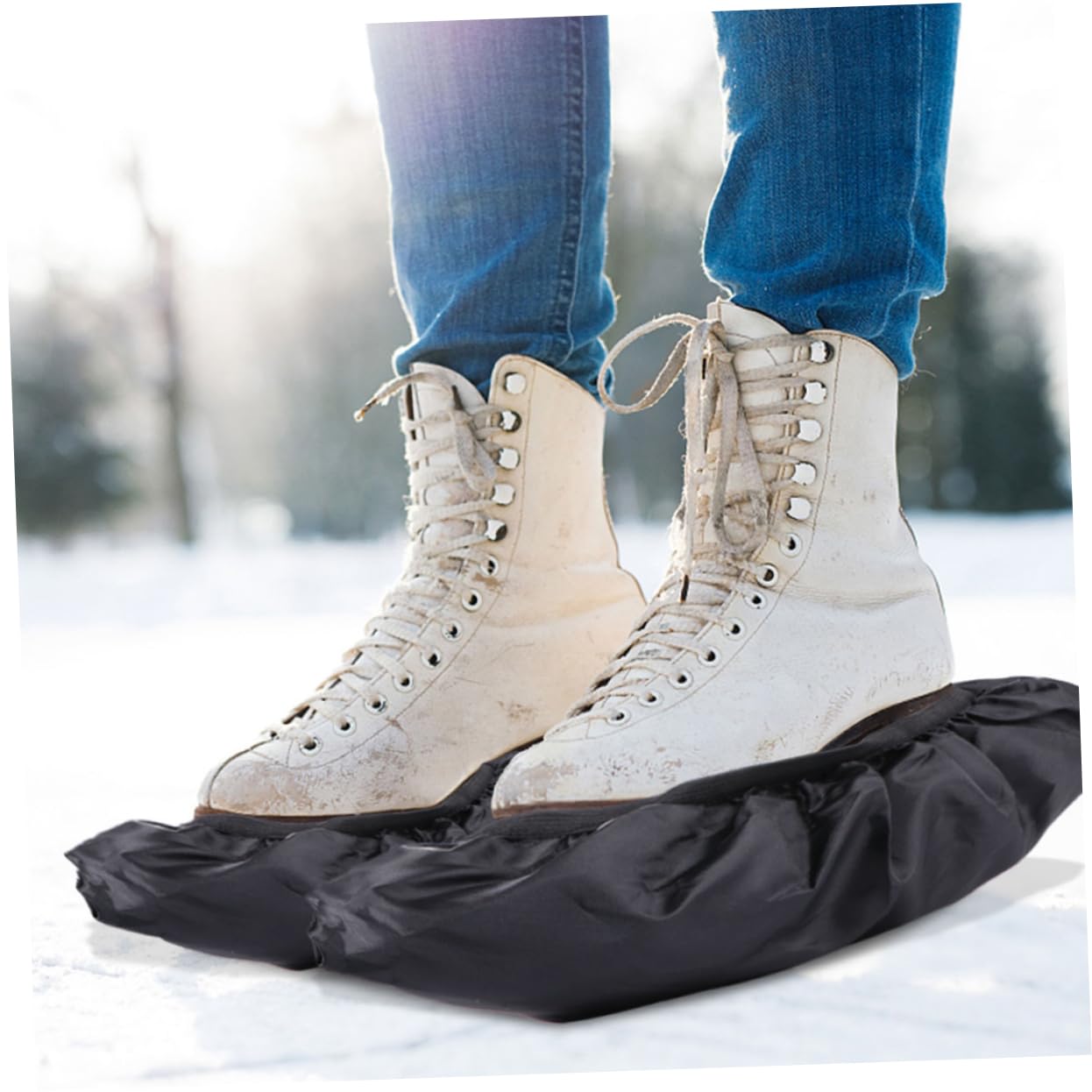 BESTonZON Cubiertas De Cuchillas De Hielo Elasticadas De Fundas para Artísticos Hockey Protección para Cuchillas Adultos