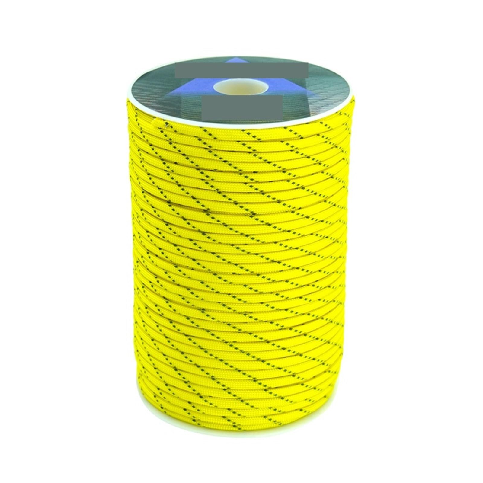Paracord Reflective Paracord Rop 7 Strand 4mm 550 Parachute Cord Camping Tent Lanyard DIY Bracelet Weaving Rope(Fang Yellow,100M)