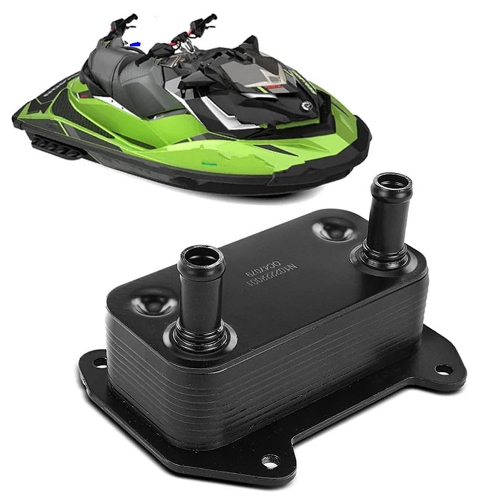 ręczny przetwornik chłodnicy Chłodnica Oleju Do Skutera Wodnego Sea-doo 4tec 2007+ Wszystkie Modele Sea Doo Pasujące Do Gti 130 155 Wake 10/21 Gts 130 Wymiennik Ciepła 420888852(Black)