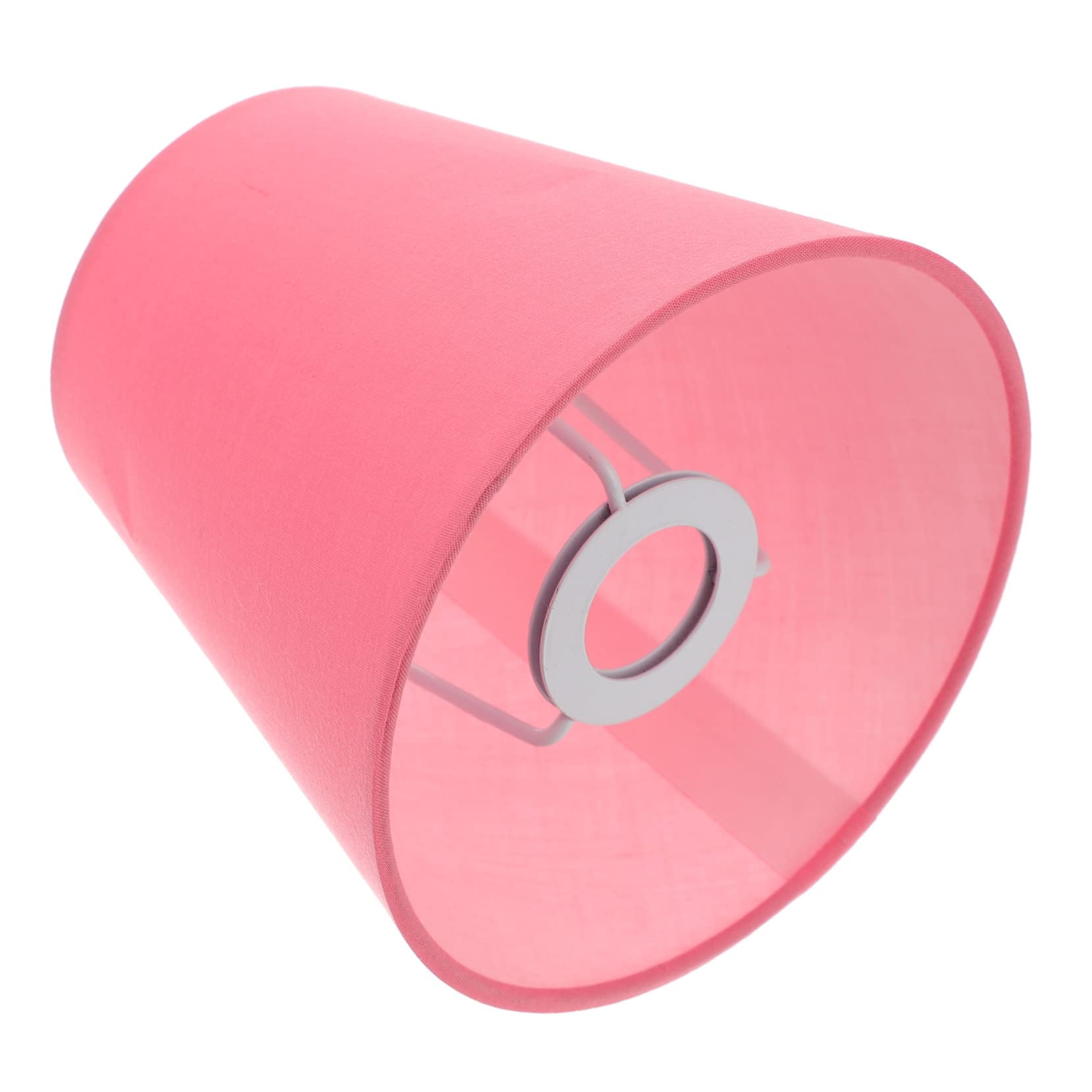 HEMOTON Macaron Pink Lampshade 5-Inch Fabric Ceiling Lamp Shade for Indoor Lighting Suitable for Pendant Floor Table Lamps Home Decor