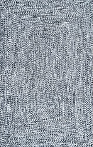 Image of Home Handwoven Cotton Rectangular (4x6 feet Rectangular Carpet) Rug, Natural Fibres, Braided Reversible Carpet for Bedroom Living Room Dining Room (4x6 feet Rectangular Carpet)