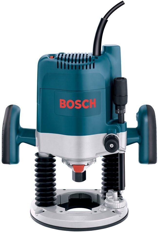 Bosch 1619EVS 15 Amp 3-1/4-Horsepower Variable Speed Plunge Base Router with 1/4-Inch and 1/2-Inch Collets