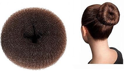 Dilisen 1 Piece Enorme Extra Large Taille Cheveux Bun Donut Maker Ring Style Bun Femmes Chignon Donut Buns Donut Shaper Hair Bun Maker 6 3 Pouces Pour Cheveux Epais Et Longs Xx Brown