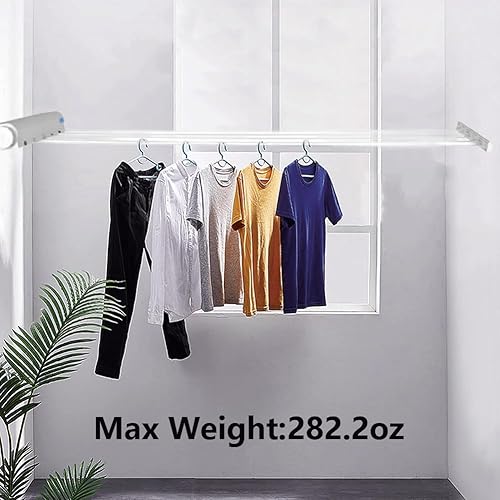 Miniatura 3 de Tendedero retráctil, línea de ropa para interiores y exteriores, línea de lavandería retráctil para colgar ropa húmeda y seca, tendedero telescópico