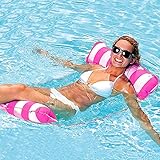 pool sessel kinder 4-in-1-Multifunktionale aufblasbare: Einzigartiges schwimmendes Bettdesign, kann als Hängematte, Freizeitstuhl, Drifter und Sportsattel verwendet werden, perfekte schwimmende Objekte auf dem Wasser, bringen Ihnen ein anderes Erlebnis, Sie können Ihre Haltung über der Wasserhängematte sowie Unterhaltungs- und Entspannungsaktivitäten im Pool frei ändern.
