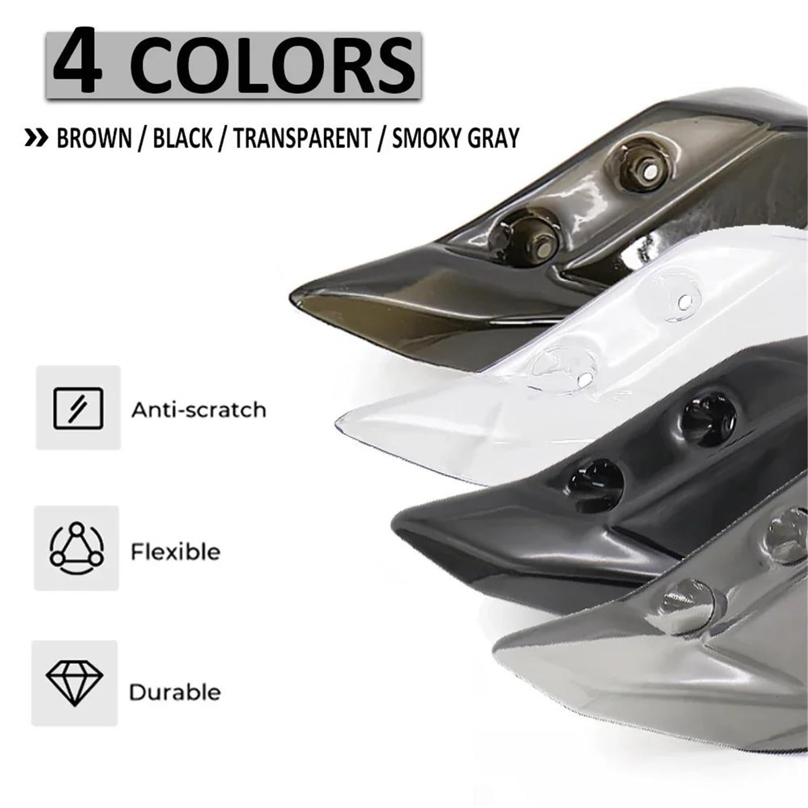 Equipaggiamento protettivo Accessori Moto Per Yamaha MT-09 Per Tracer MT09 2014-2018 Parabrezza Paramani Protezioni Manubrio(Style 2)