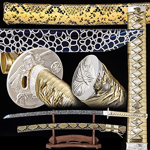 Auicx 40-Inchs Katana, Samurai Sword Katana,High Carbon Steel,Battle Ready,Full Tang