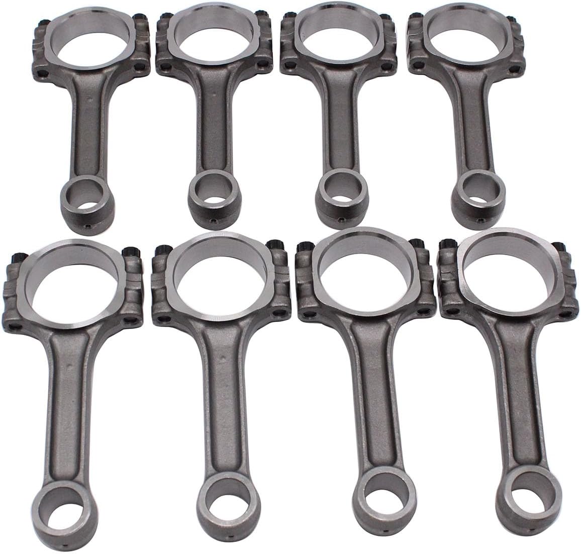 8 pcs/set SHLPDFM Connecting Rods 5.700" 2.100" .927" without Bronze Bush 5140 Connecting Rods Compatible with Chevy SBC 350