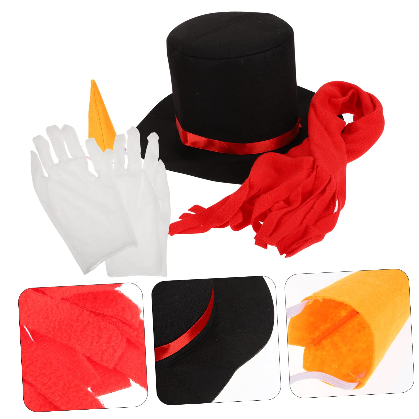 Cabilock 4 Juegos De Disfraces De Muñeco De Nieve Kit De Adornos De Muñeco De Nieve De Macramé Decoración De De e Kit De Bricolaje De De e Figuras De De