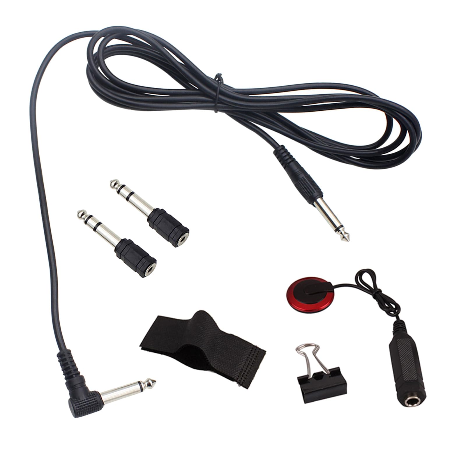 mioosho Guitar Sound Pickup Piezo Microphone Pickup Transducer Guitar Cable Sticker Guitar Ukulele Instruments Accessory