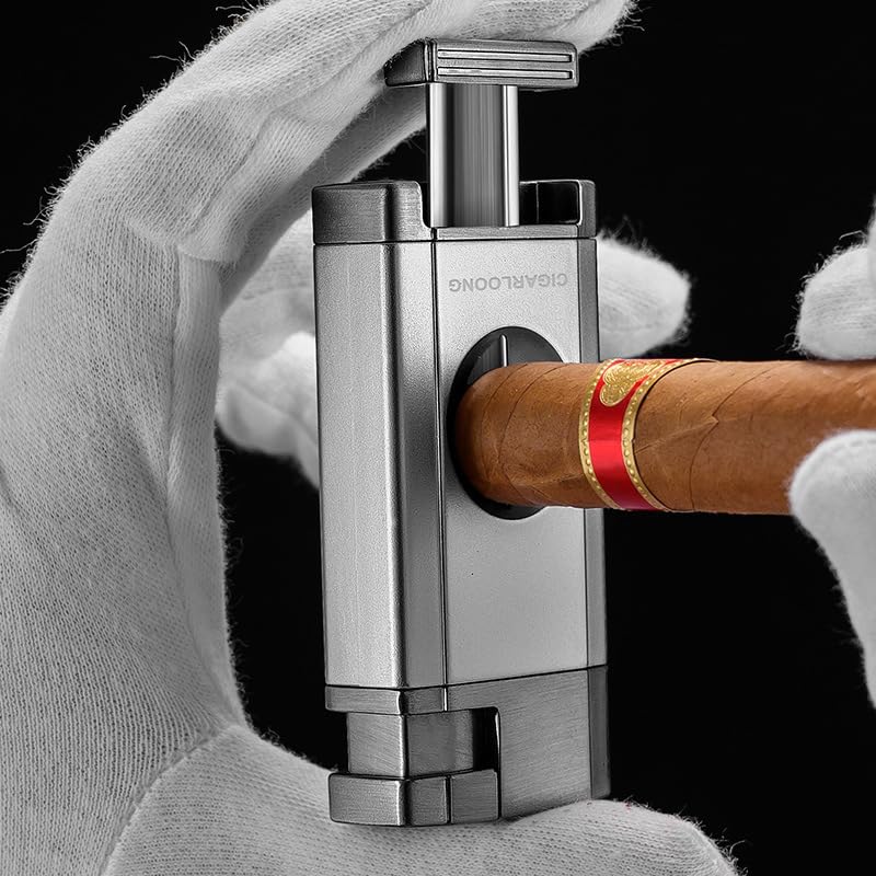 Encendedor multifuncional con cortador para cigarros miniatura 4