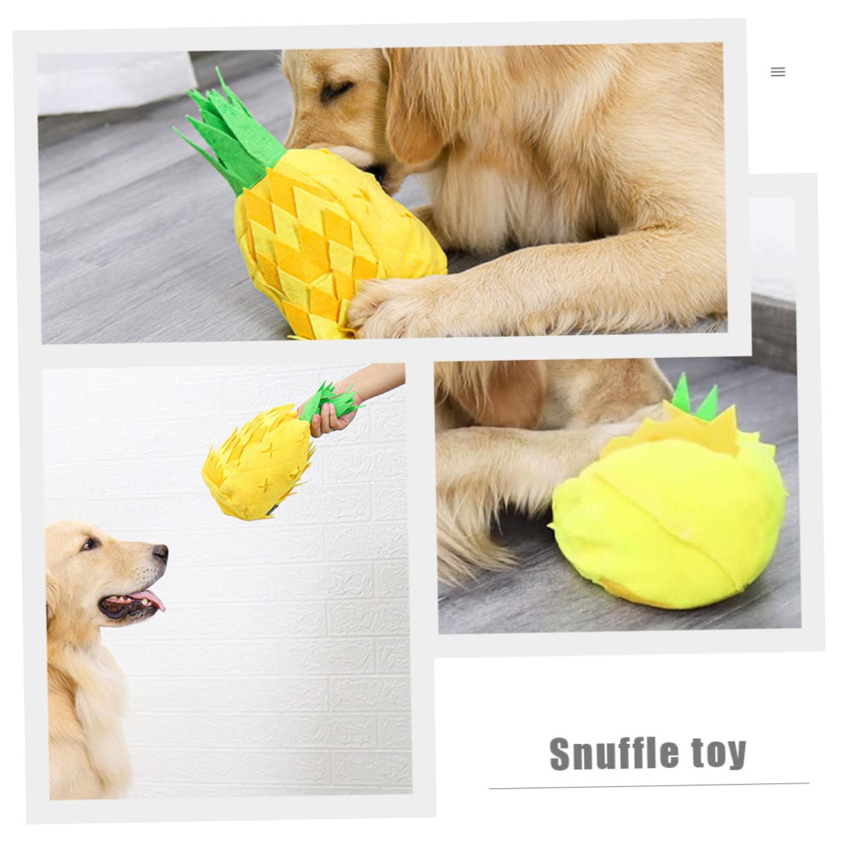 SUPVOX 2pièces Jouet Intelligence pour Chiens Ananas Jouet à Renifler pour Animaux De Compagnie Distributeur De Nourriture pour Chiots Le Et Stimule Esprit