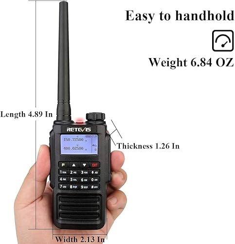 Miniatura 9 de Retevis Walkie Talkies RT87 IP67 impermeables, radio de 2 vías de alta potencia de largo alcance, radio bidireccional resistente, 128 CH, doble