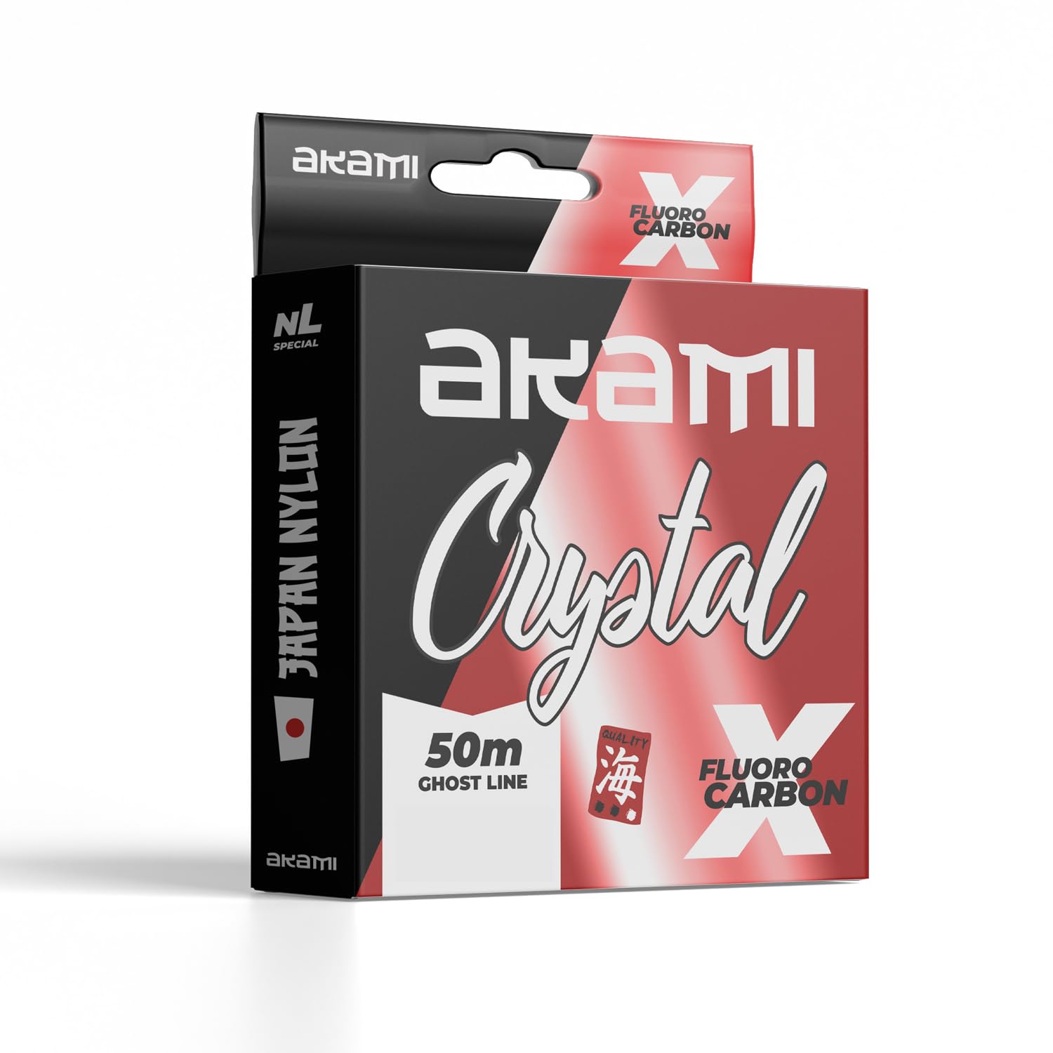 Akami CRYSTAL FLUOROCARBON – Fluorocarbon Pro-Level Tecnologia Giapponese, Alta Resistenza, Basso Allungamento