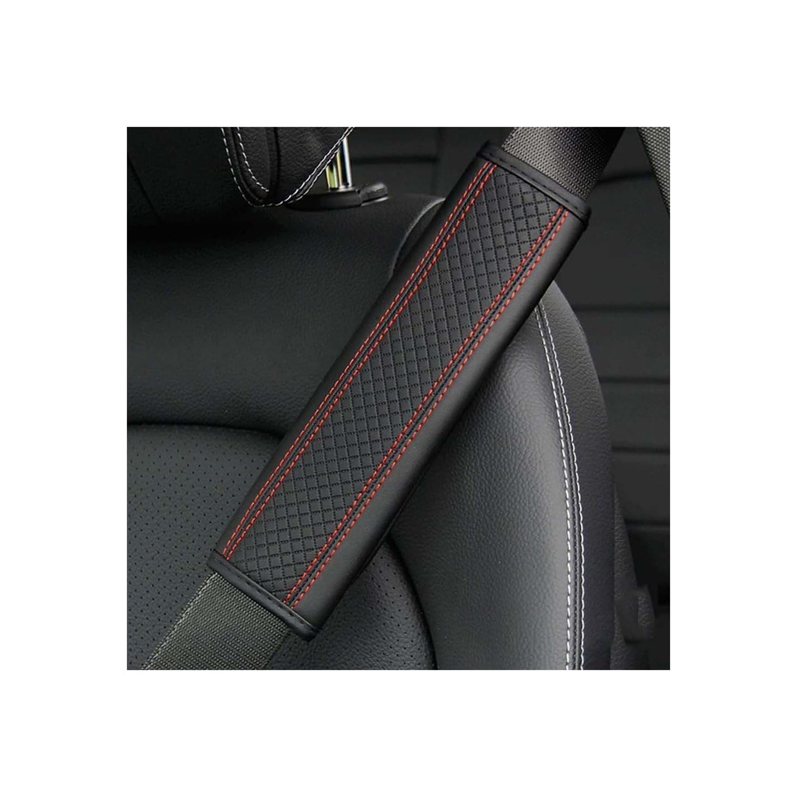 BCWSZPBWZ For Audi R8 RS3 RS4 RS5 RS6 RS7 2 pack Car Seat Belt Pads Soft Shoulder Covers Comfort Safety Belt Protector Breathable Padded Interior Accessories