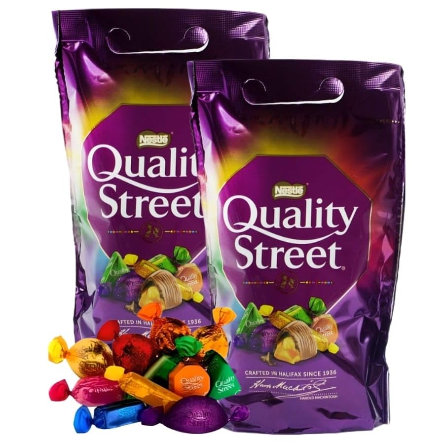 Nestle Quality Street Assorted Chocolate Pouch 357g, Pack of 2 