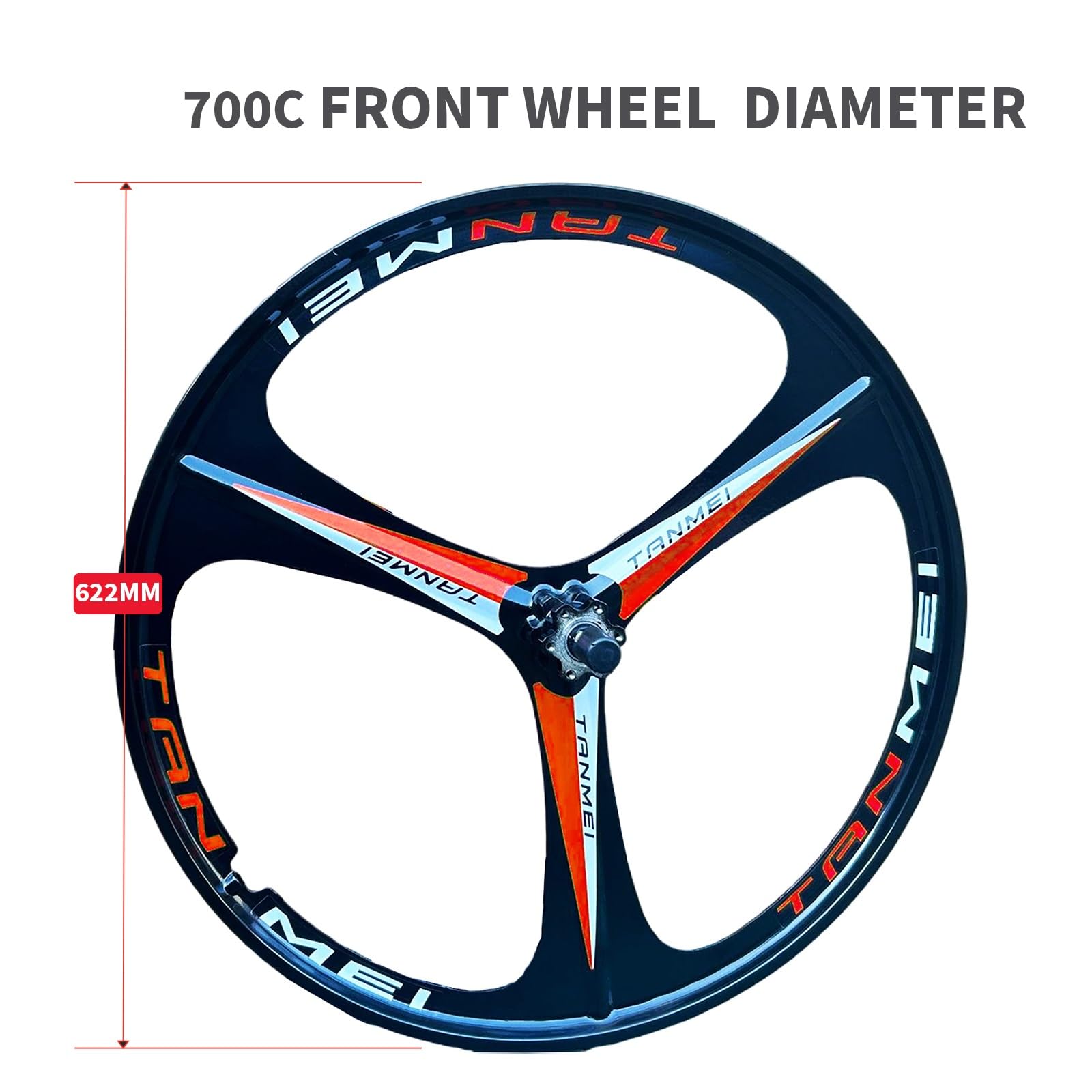 Amazon.co.jp: 3スポークロードバイクマグネシウム合金ホイールセット