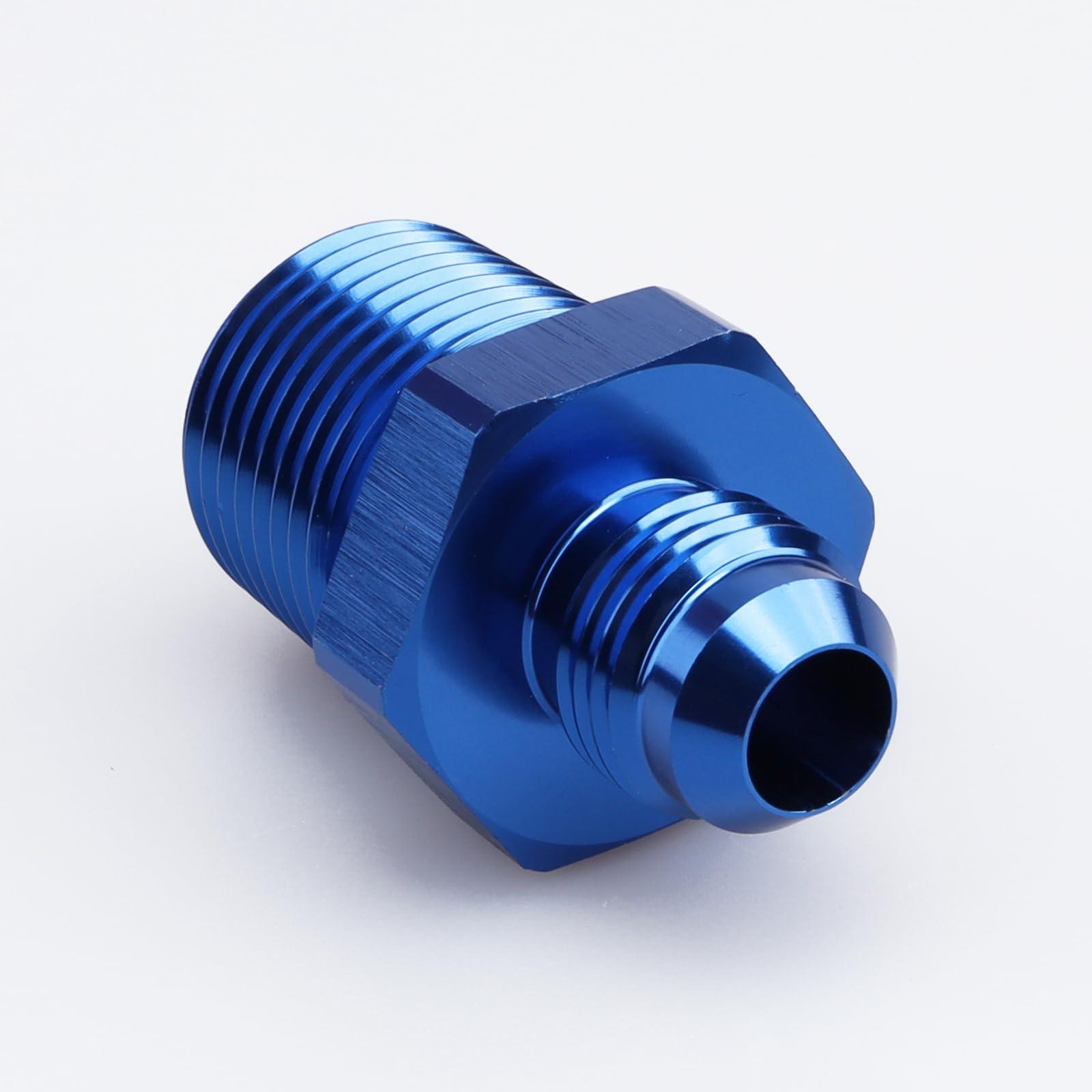 Lot De 2 Adaptateurs Tuyau Carburant 6AN Mâle Vers 5/16" OD - Aluminium 6061-T6 Anodisé Noir, Pour Lignes Rigides - 2