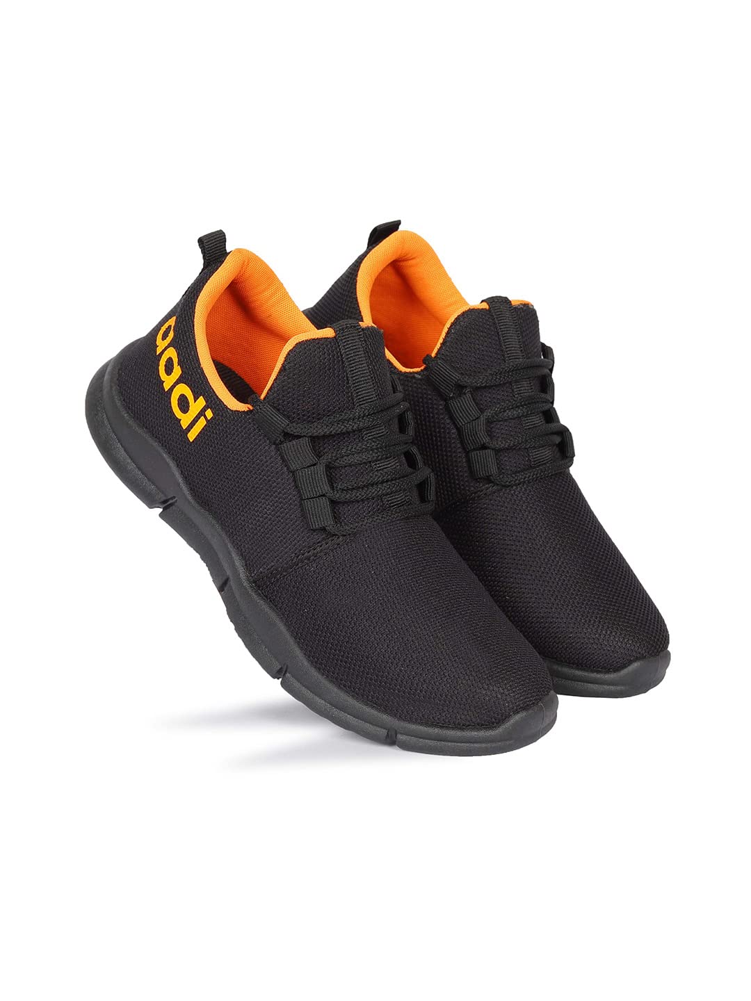 Buy Aadi Men's Natural & Black & Orange Mesh Outdoor Casual Shoes at