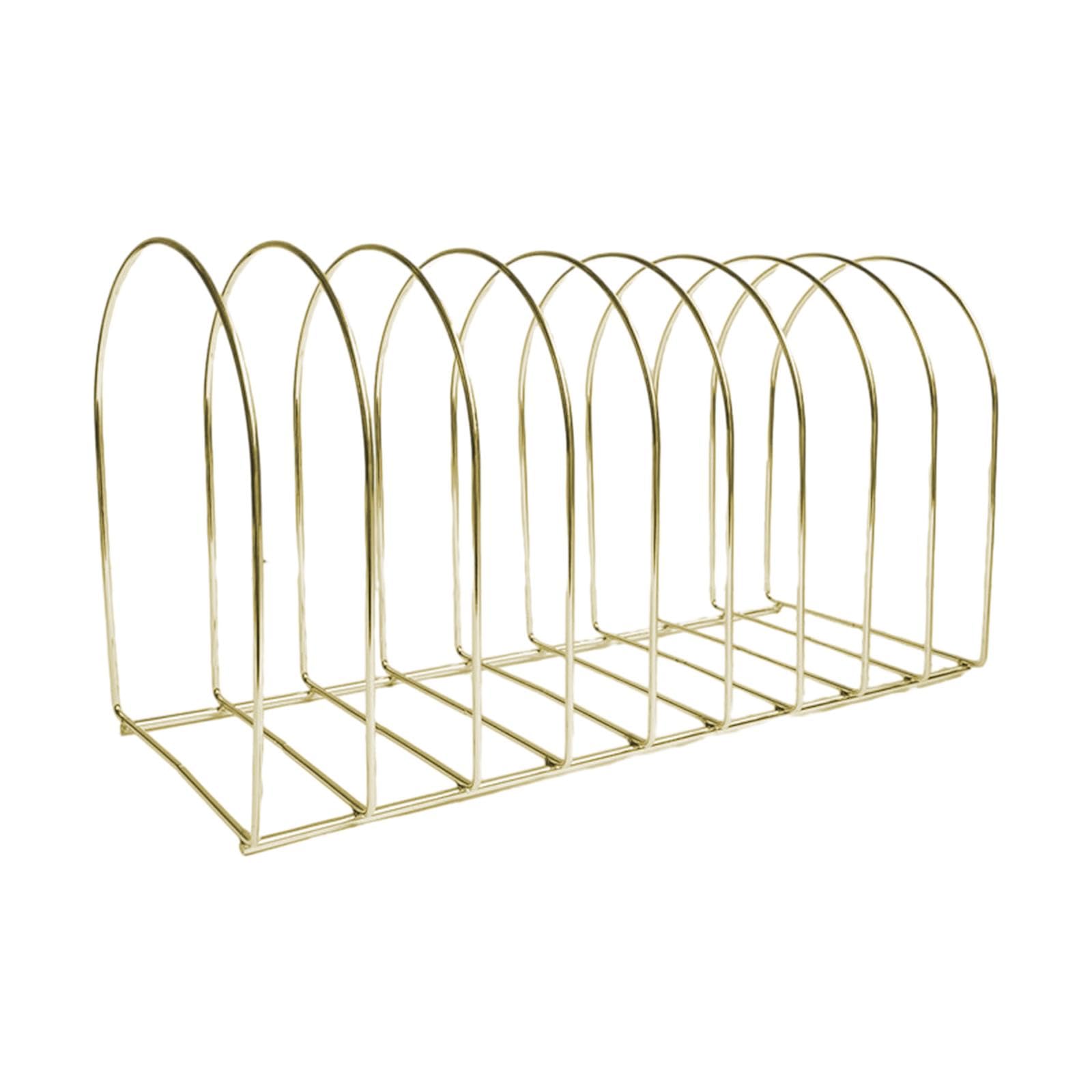 Espositore per Cappelli di Lana Da Tavolo, Moderno Scaffale in Metallo, Porta Cuffia Da Nuoto Decorativo Da Donna, Organizer per Cappelli per L'in, 10 Griglia Oro