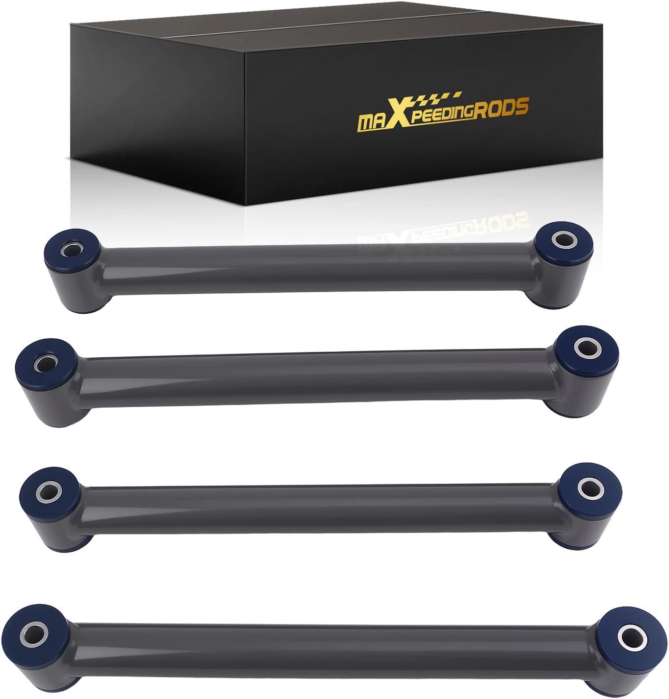 maXpeedingrods Adjustable 2-3" Lift Front Control Arms for 2003-2009 Dodge Ram 2500 3500 4WD, Upper Lower Tubular Control Arm Kit