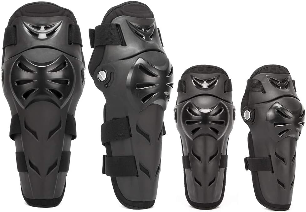 4Pcs Motorcycle Knee Elbow Pads Protection Motocross Racing Knee Shin Guards Protective Gear for Adults