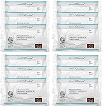 Fiocchi di Riso - Non-Water Wipes - 720 Pieces with Plate - Changing Diaper - Cleanse and Preserve Hydration of the Skin Giving Relief to Red Skin