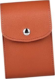 Mikikit Digital Storage Bag Electronic Accessories Travel Organizer Bags Pu Electronic Organizer Pouch Digital Packing Bag Portable Data Line Storage Bag Exposure Notebook