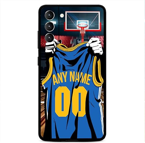 Miniatura 6 de Nombre y número personalizados  Camiseta de baloncesto Miami  Funda de silicona líquida para Samsung Galaxy S22 S23 S21+ S20 Ultre S21 FE S10 S8 S9
