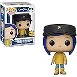 Funko Coraline in Raincoat (Chase Edition): Coraline x POP! Animation Vinyl Figure &amp; 1 PET Plastic Graphical Protector Bundle [#423 / 32813 - B]