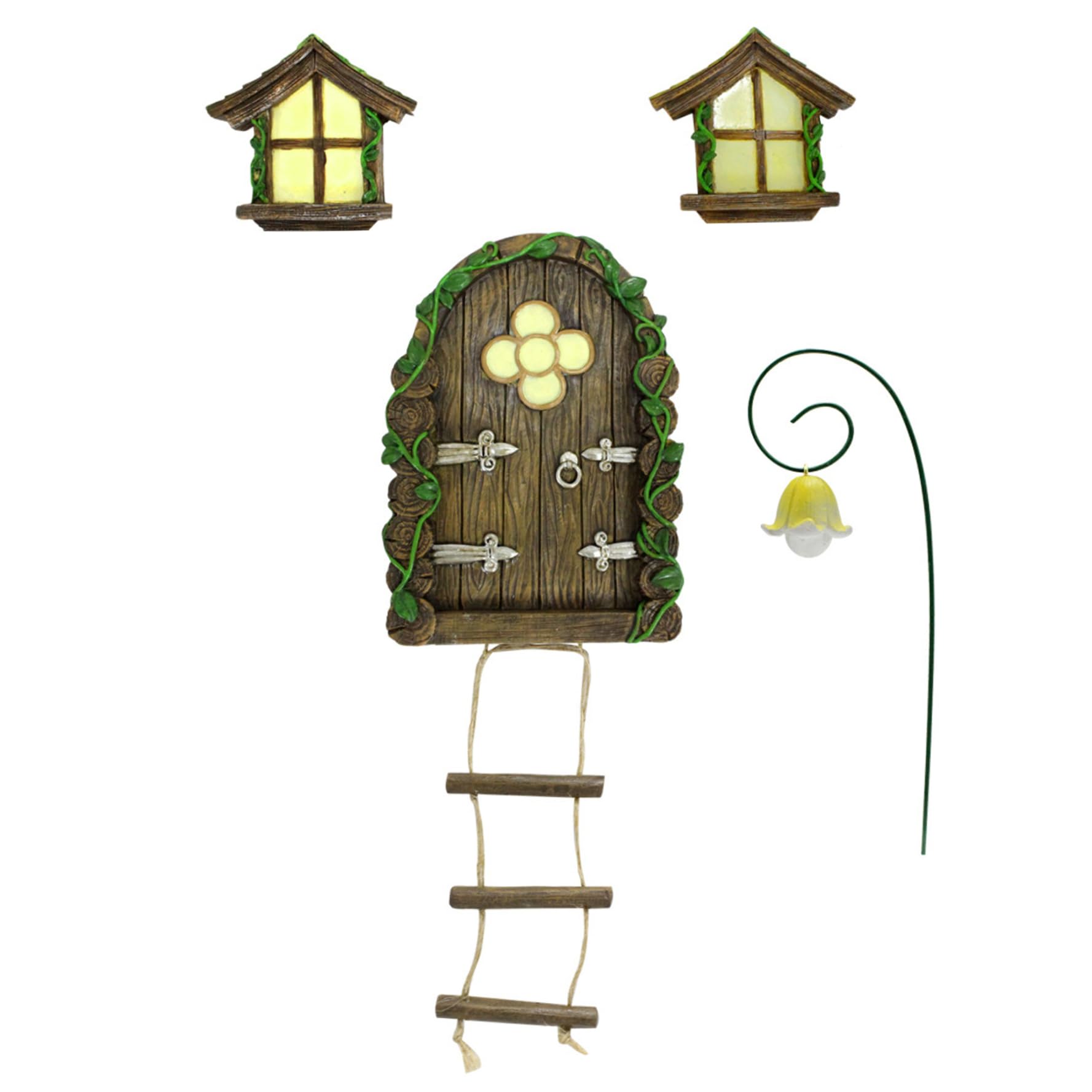 Sublimez une souche d'arbre avec la porte de fée qui brille