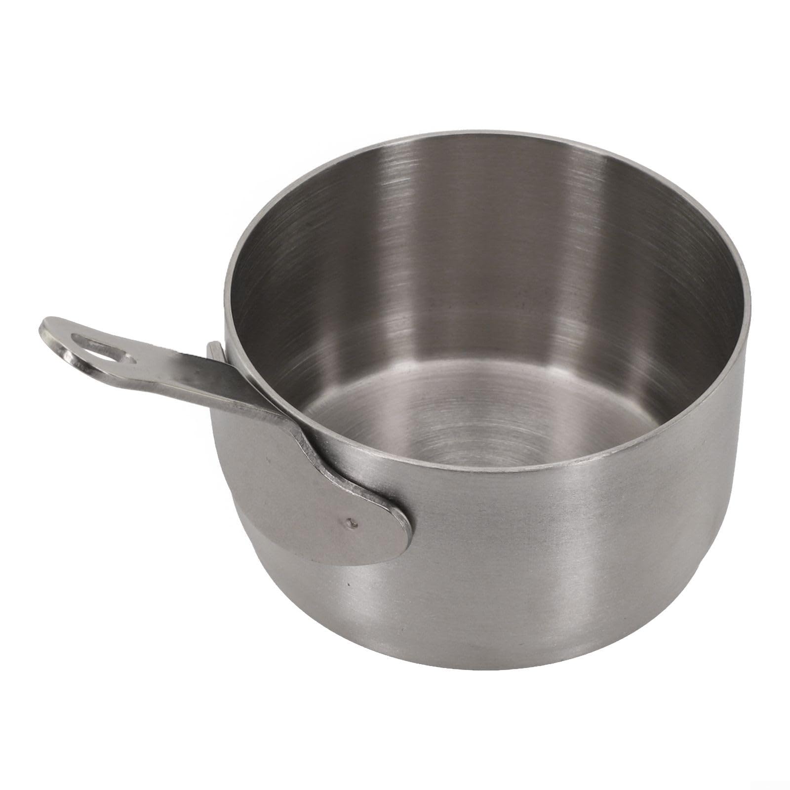 Stainless Steel Sauce Pan 100ML Mini Milk Pot with for Easy Hold Long Handle for Baby Food Non