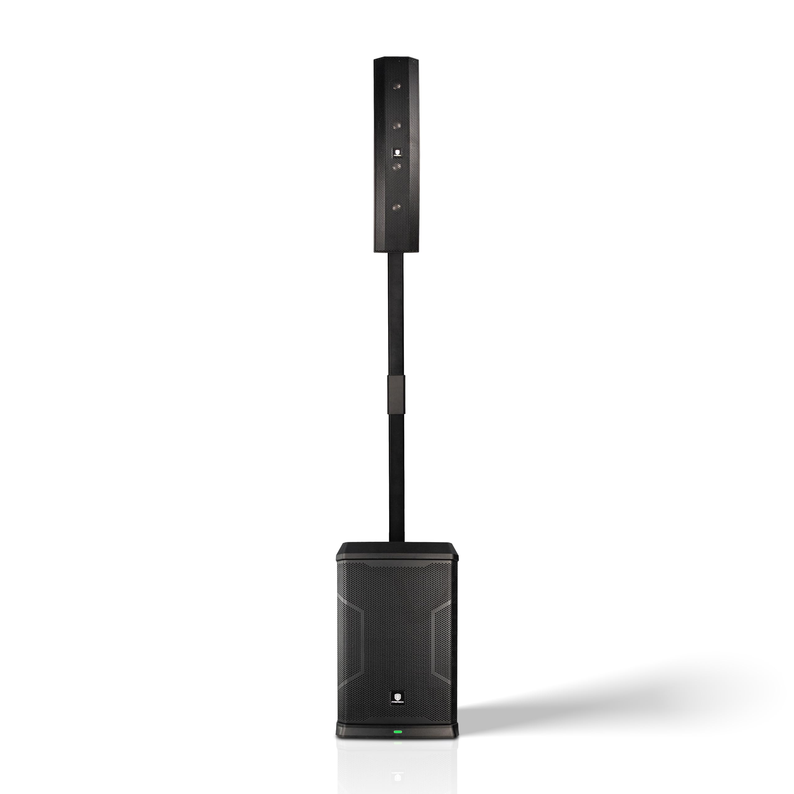 900EX 2000W Peak Portable Line Array Column PA System, 12 Powered Subwoofer, Built-in DSP, TWS Bluetooth, Active PA Speaker for DJ, Party, Outdoor Event, Church, Live Performance