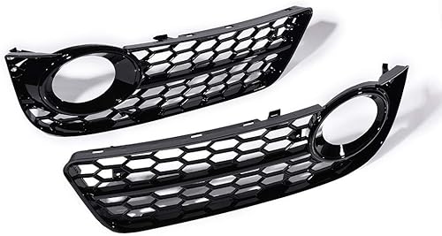 Miniatura 5 de LeeMas Rejillas de malla de panal negro brillante compatible con Audi 08-11 A5 Coupe Sportback 09-11 A5 Cabriolet Pre-LCI