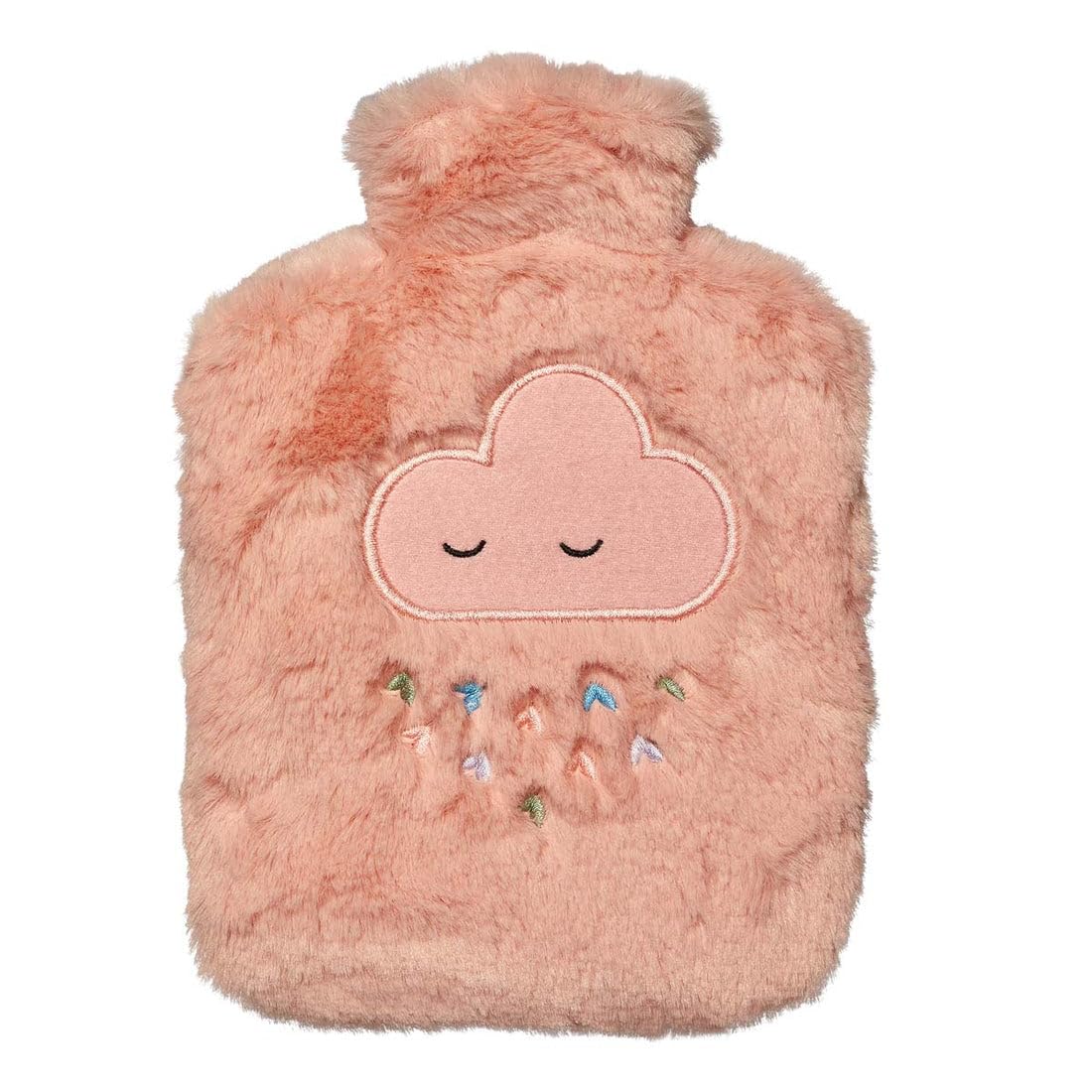 Draeger – Borsa dell'acqua calda in peluche nuvola – Borsa dell'acqua calda con fodera in finta pelliccia 100% poliestere, facile da usare, riutilizzabile all'infinito, da portare ovunque