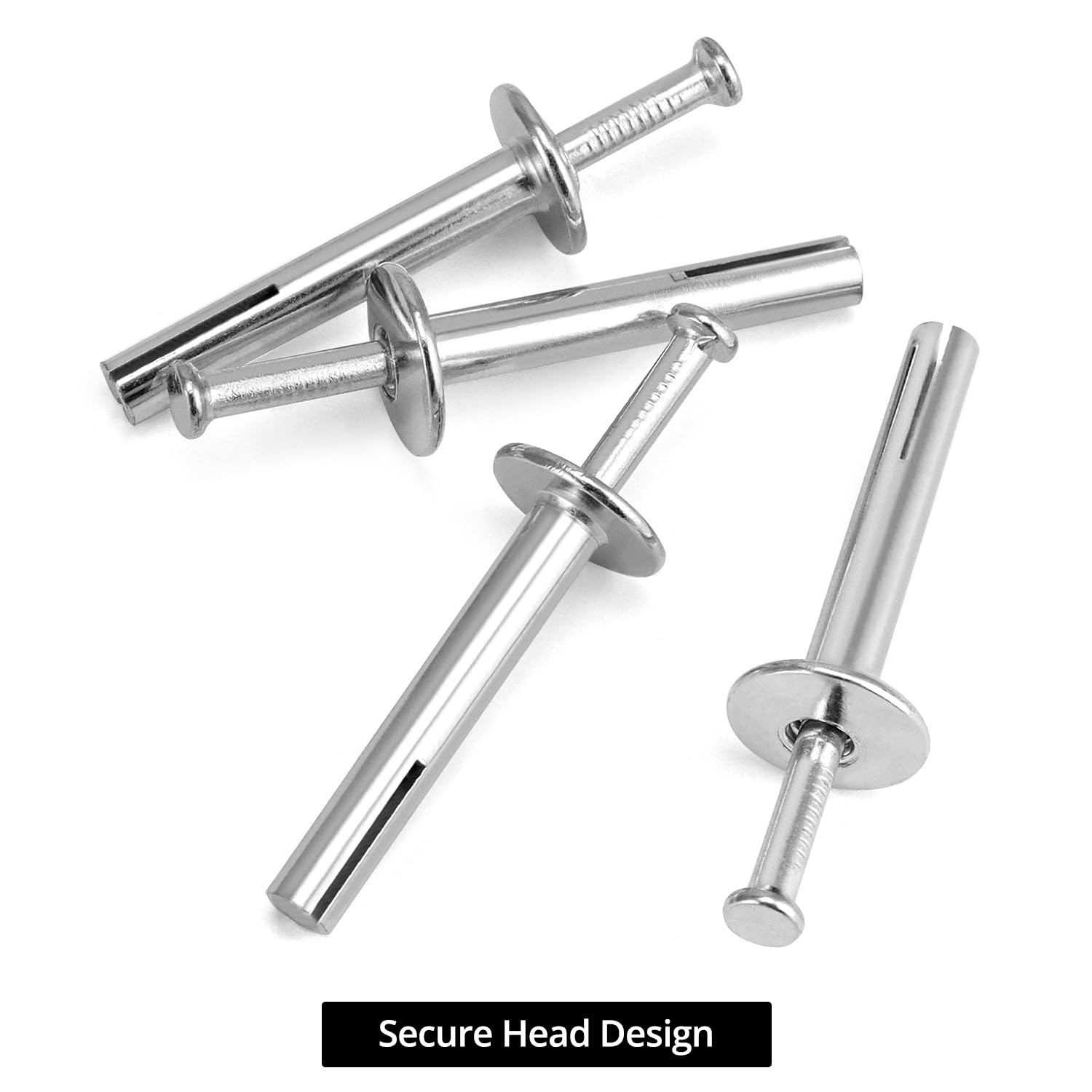 QWORK Lot de 500 clous d'enfoncement très résistants pour marteau d'ancrage, pour murs en béton et en brique, 0,6 x 3,8 cm