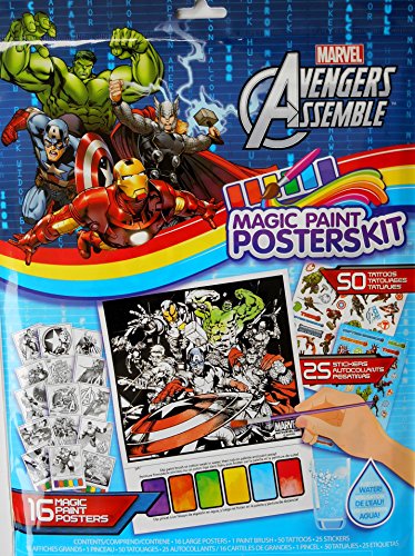 Marvel Avengers Assemble Magic Paint Posters Kit