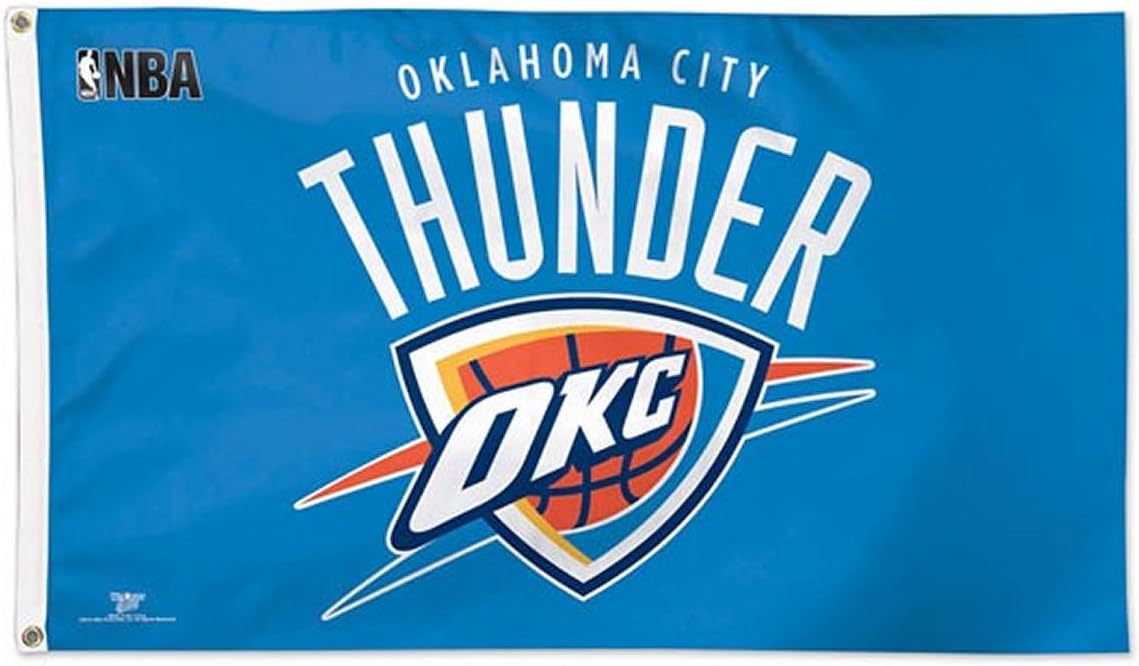 Wincraft NBA Oklahoma City Thunder 02379115 Deluxe Flag, 3' x 5'