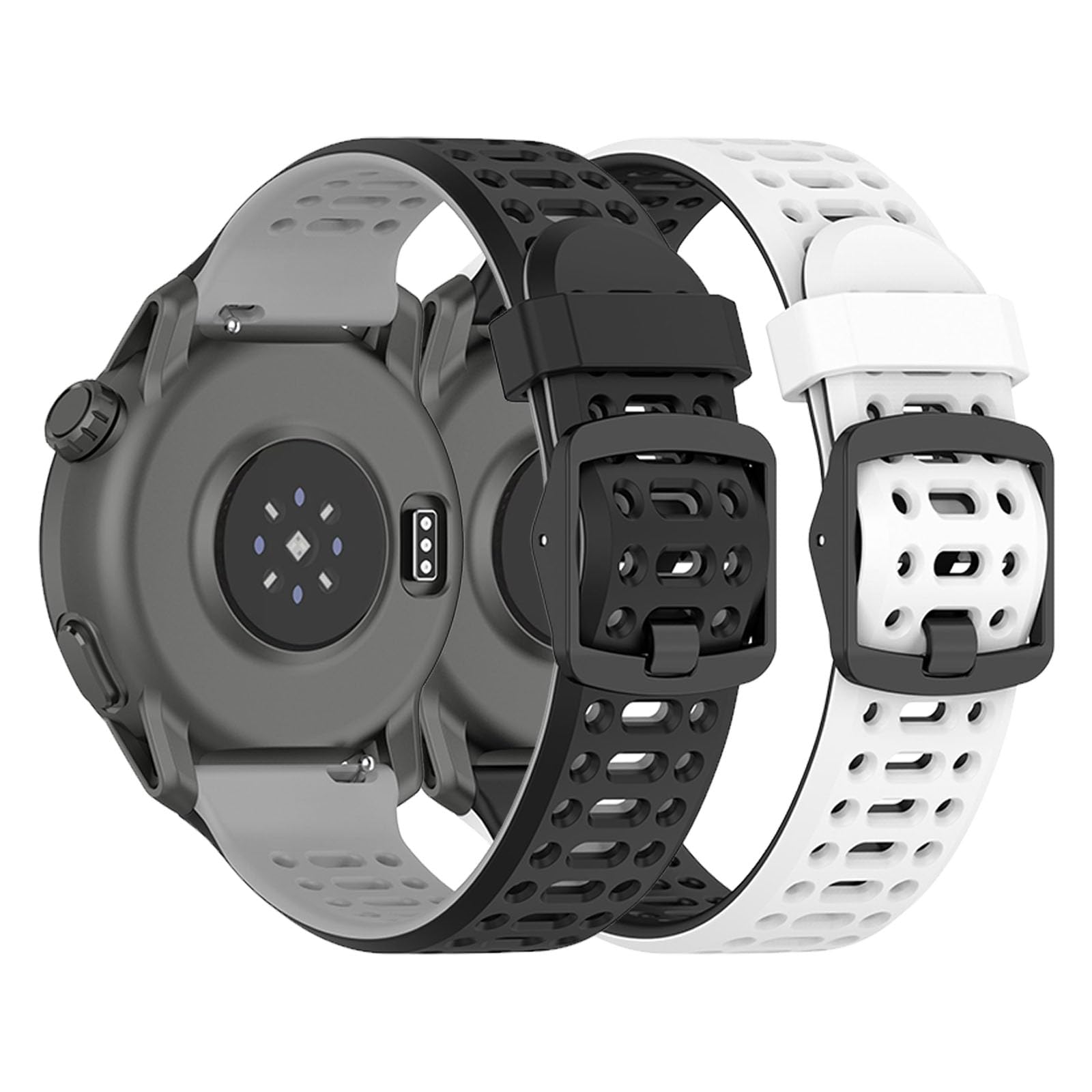 Harikiri 2pcs Bands Compatible with Coros Pace 4/3/Apex 2 Pro/Apex Pro/Apex 46mm,Sport Silicone Band For Men Women
