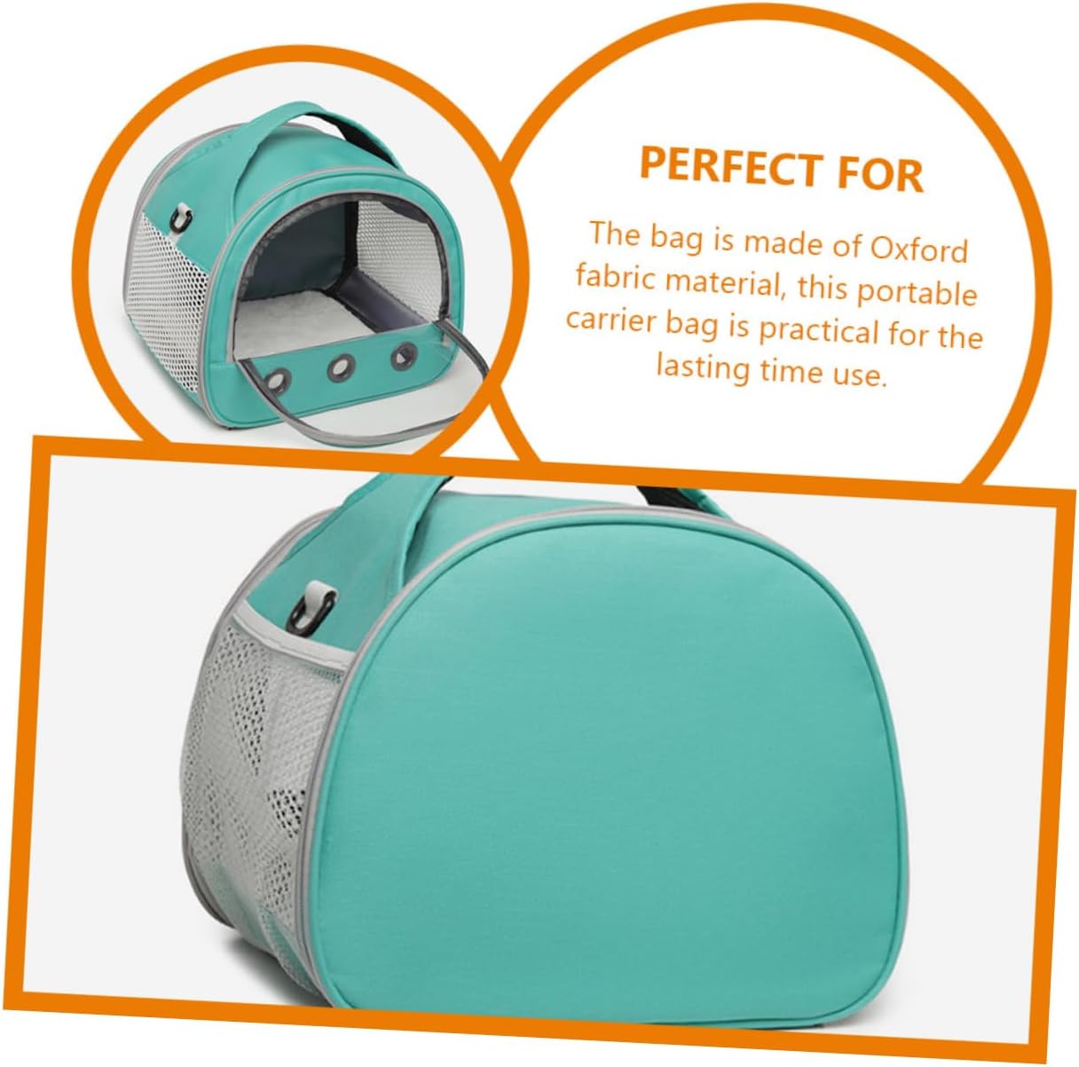 Totority Portable Breathable Hamster Carrier Bag Lightweight Travel Pouch for Small Animals for Hamsters Guinea Pigs and for Camping and Sightseeing