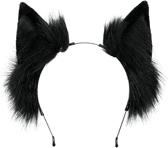 Cute Cat Fox Ears Headband Anime Cosplay Costume Accessories Faux Fur Animal Wolf Ear Headwear for Halloween