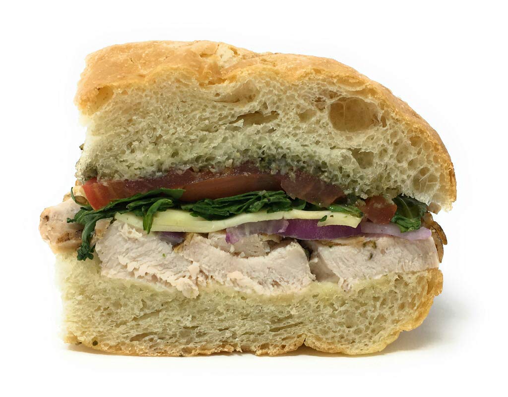 PREPARED FOODS Chicken Pesto Focaccia Sandwich Grocery