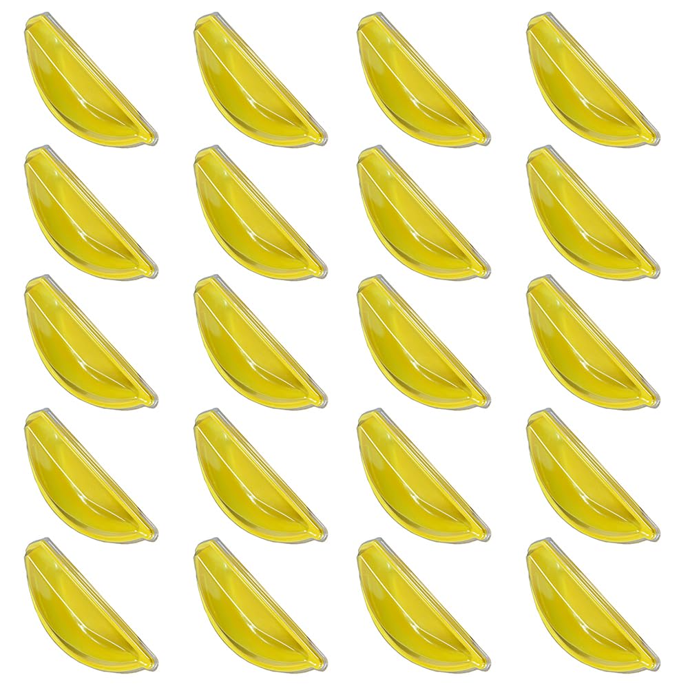 Abaodam 40 Pcs Banana Case Plastic Containers Food Cake Containers with Lids for Dessert Cakes Cookies Salads Home Bakery and Cafe