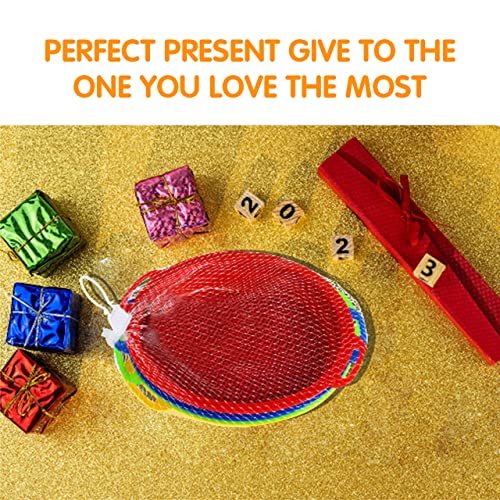 Qingler Sand Sifters Sieve For The Beach Sand Toys (Red, Blue, Yellow & Green) Complete Gift Set Bundle-4Pack(8.75X 9.75In) #TOP6