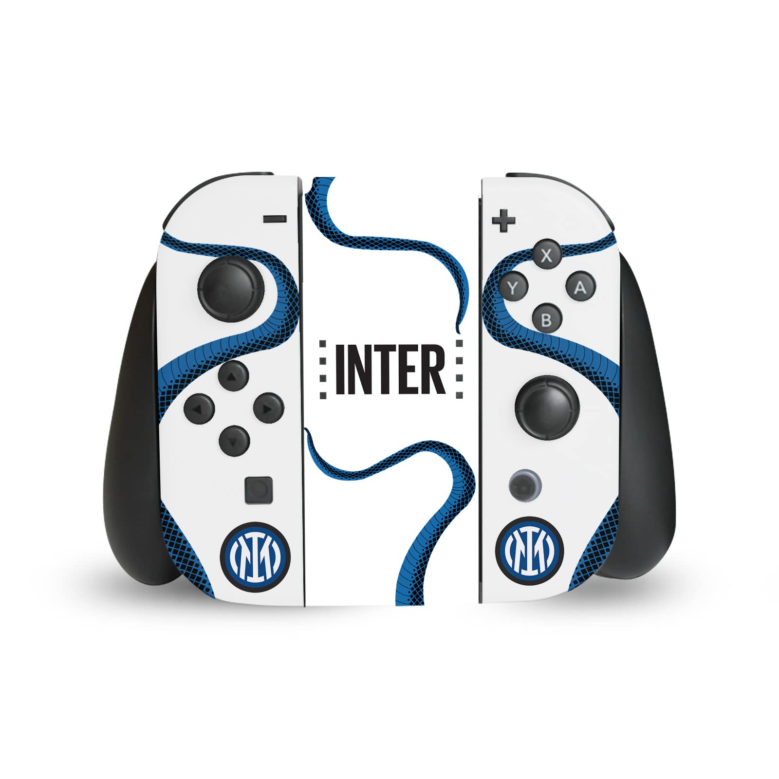 Head Case Designs Licenza Ufficiale Inter Milan Away 2021/22 Kit Crest Vinile Sticker Gaming Pelle Adesivo Compatibile con Nintendo Switch Console & Dock & Joy-con Controller Bundle