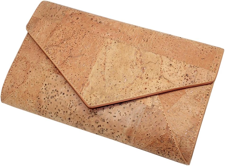 boshiho Natural Cork Crossbody Bag, Women Vegan Handbag Cork Clutch Wallet - Image 3